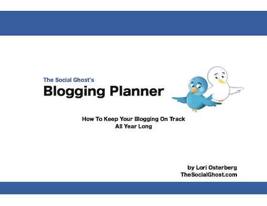 The Social Ghost Blogging Planner